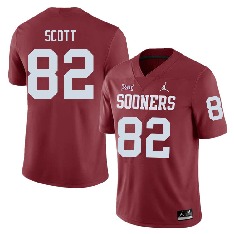 Men #82 Adrian Scott Oklahoma Sooners College Football Jerseys Sale-Crimson - Click Image to Close